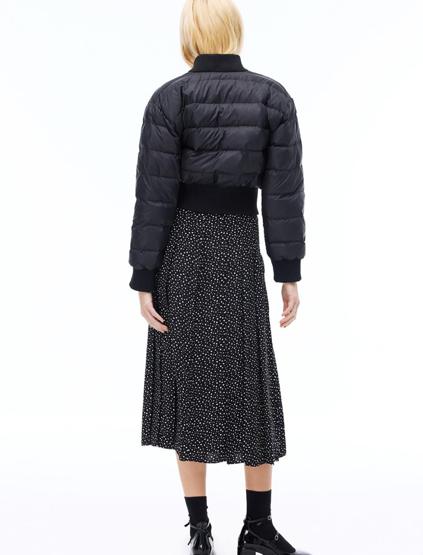 Awans Regular Fit Crop Boy Düşük Kollu Bisiklet Yaka Siyah Mont Awans Regular Fit Crop Boy Düşük Kollu Bisiklet Yaka Siyah Mont