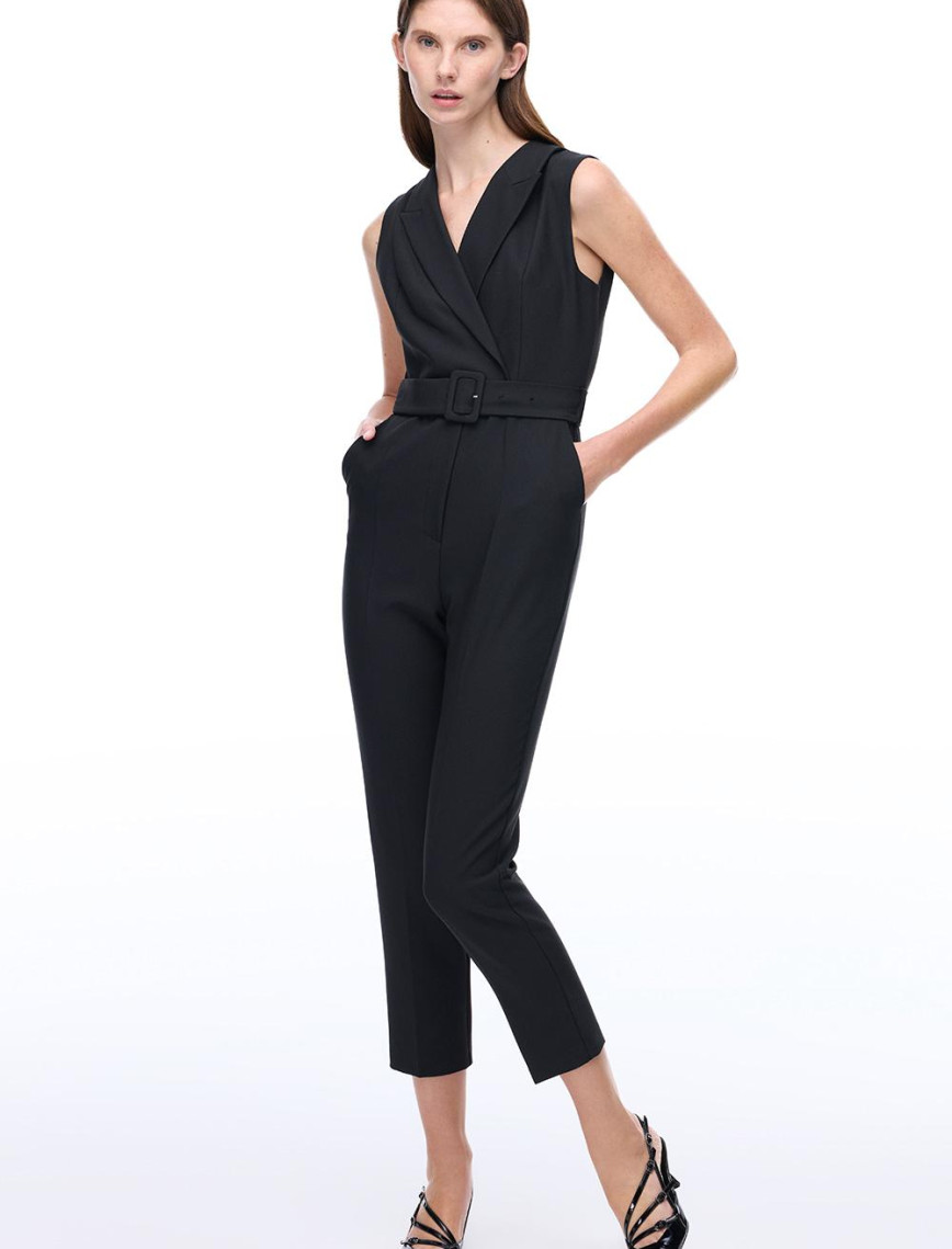 Morningstar Regular Fit Uzun Boy Sıfır Kol Erkek Yaka Siyah Tulum Morningstar Regular Fit Uzun Boy Sıfır Kol Erkek Yaka Siyah Tulum