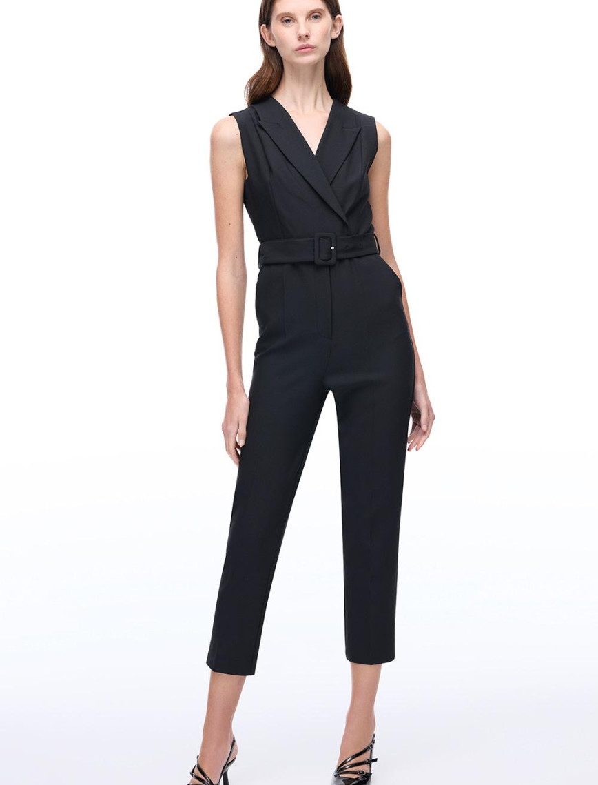 Morningstar Regular Fit Uzun Boy Sıfır Kol Erkek Yaka Siyah Tulum Morningstar Regular Fit Uzun Boy Sıfır Kol Erkek Yaka Siyah Tulum