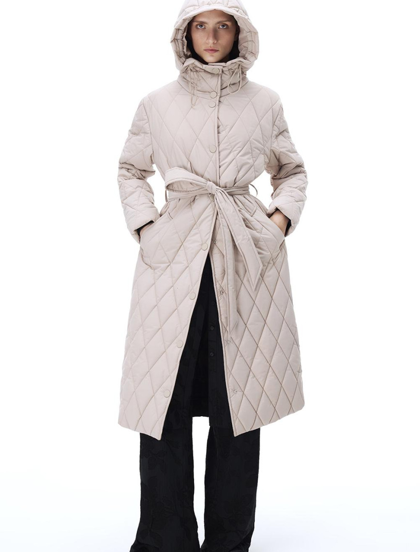 Awans Regular Fit Diz Altı Takma Kol Hakim Yaka Bej Mont Awans Regular Fit Diz Altı Takma Kol Hakim Yaka Bej Mont