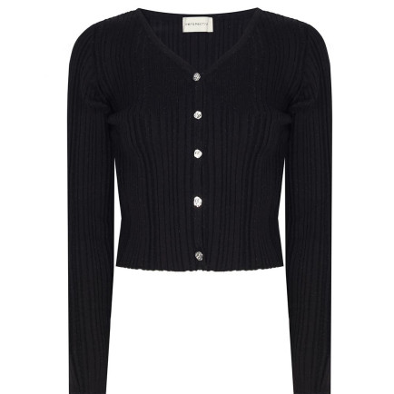 C807 Triko Bele Oturan V-Yaka Triko Hırka C807 Triko Bele Oturan V-Yaka Triko Hırka