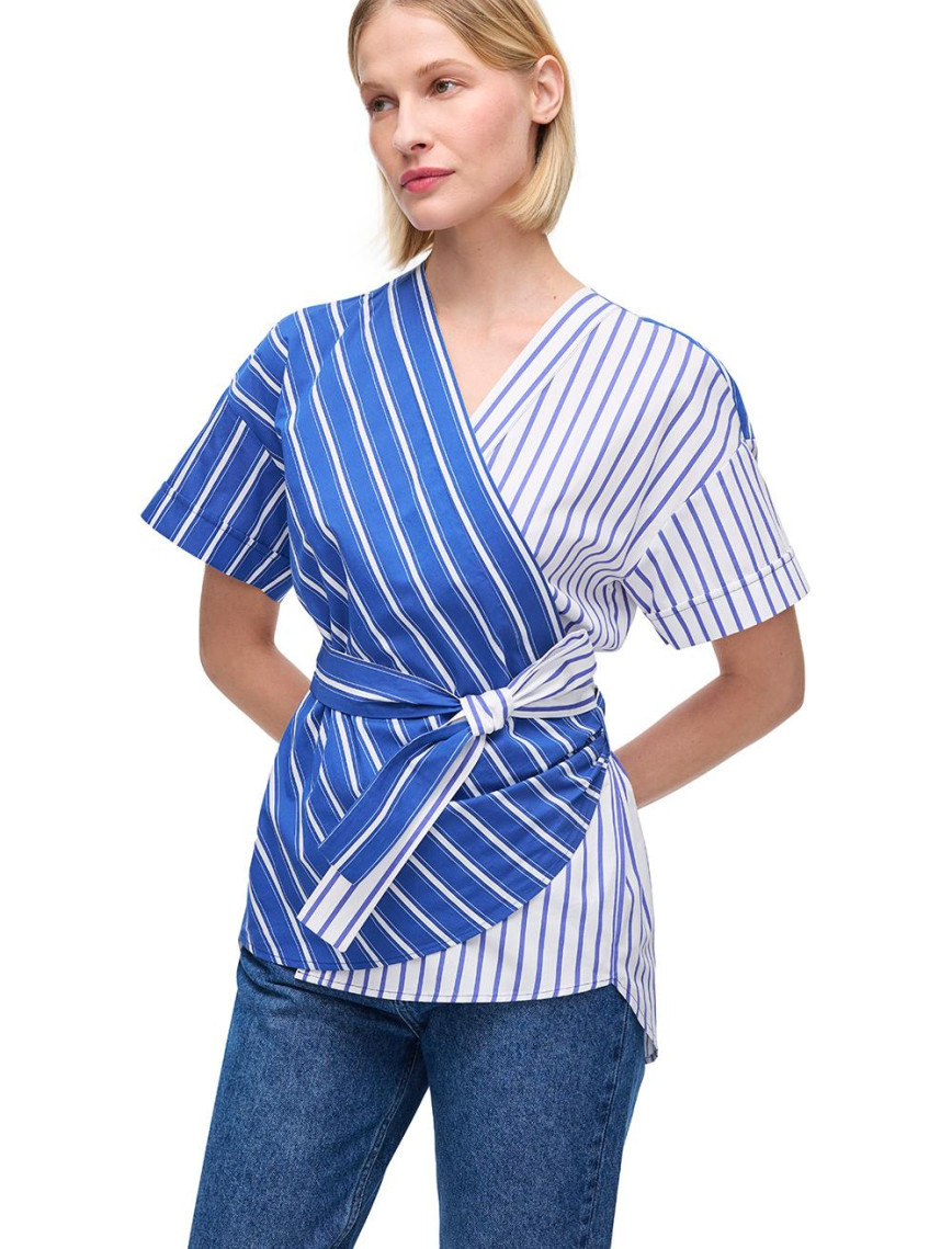 Saks Onliy Rahat Kalıp Uzun Kol Gömlek Saks Onliy Rahat Kalıp Uzun Kol Gömlek