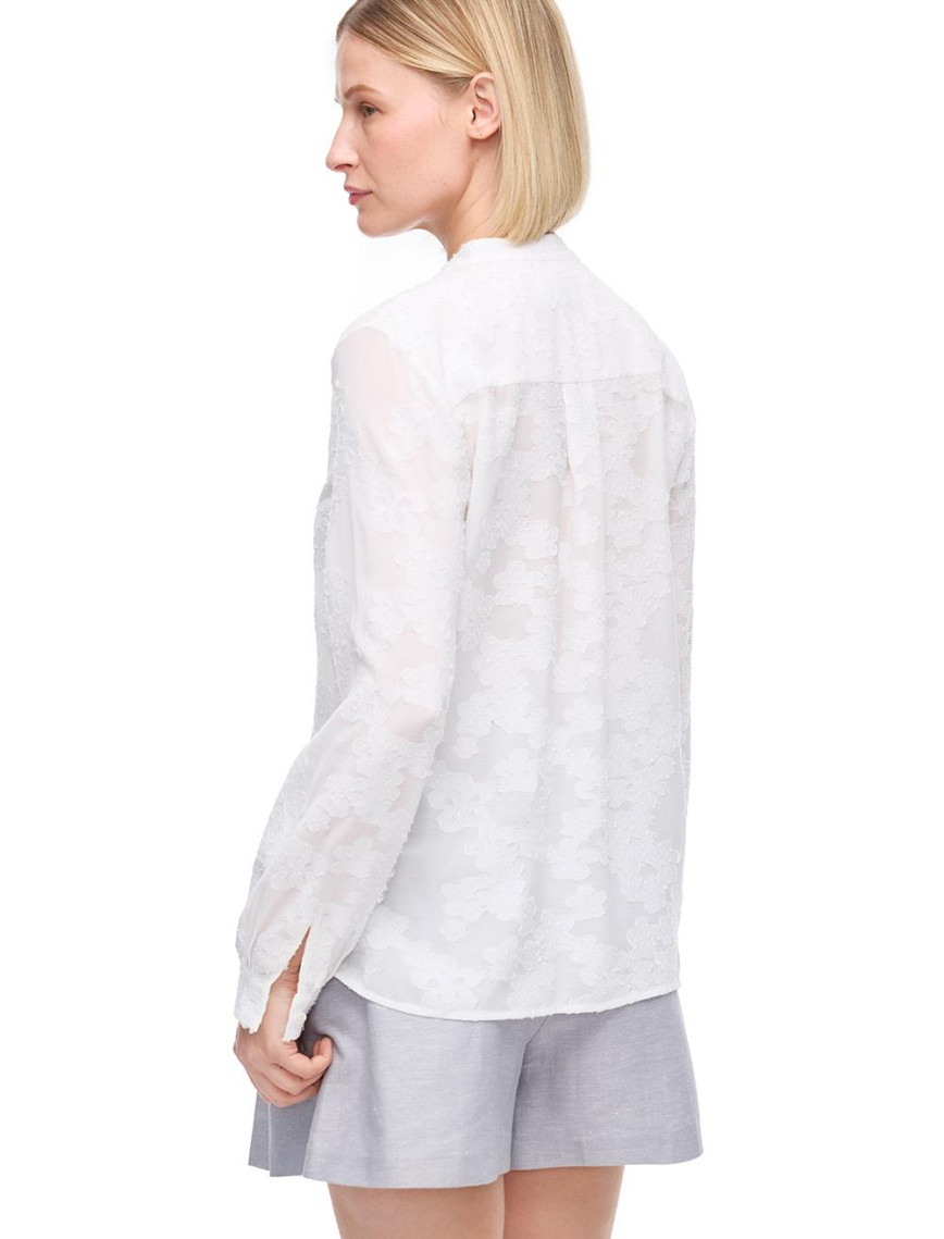 Ekru Bris Regular Fit Uzun Kol Gömlek