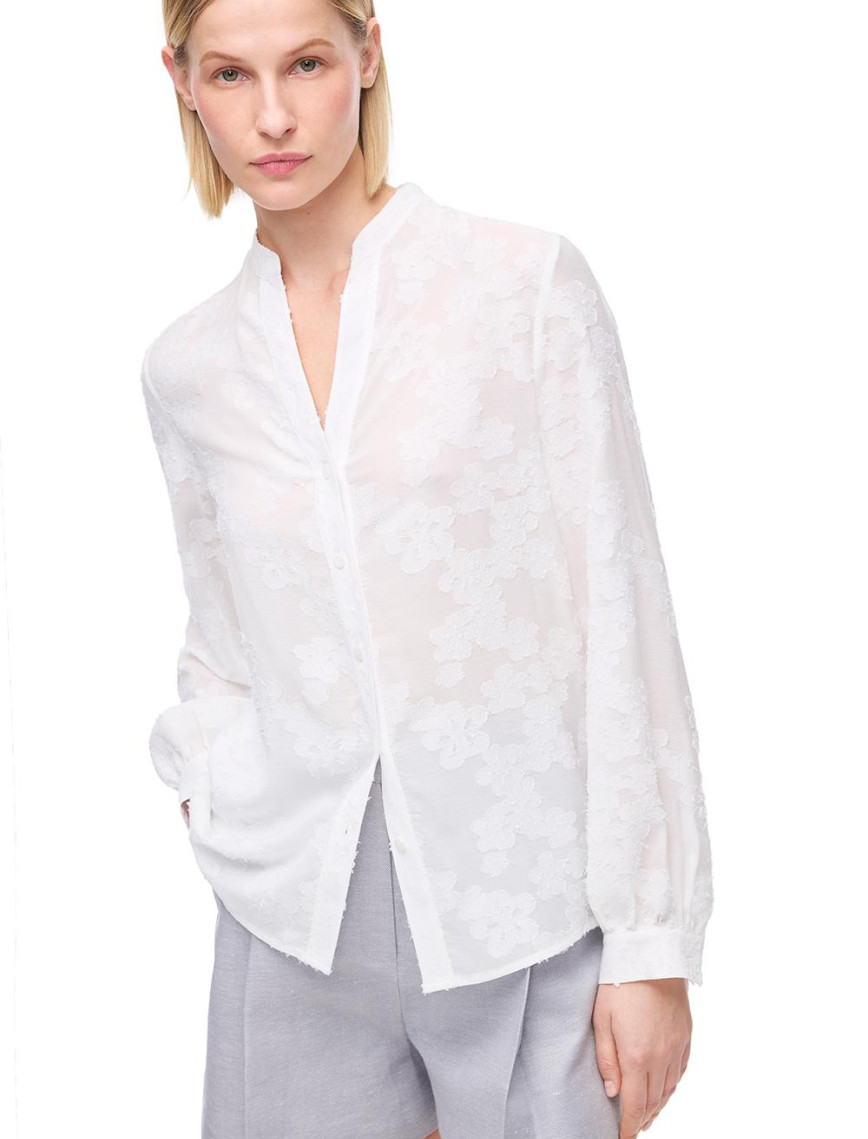 Ekru Bris Regular Fit Uzun Kol Gömlek