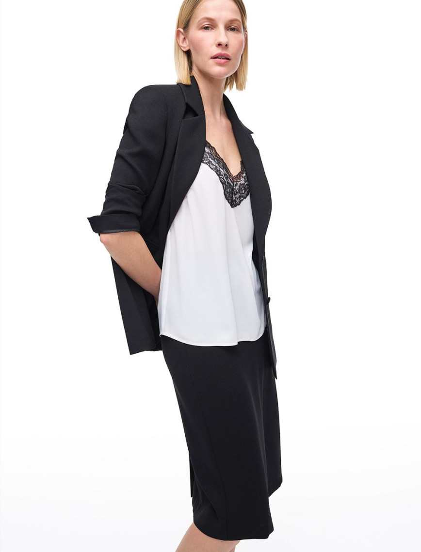 Fermuarlı Viskoz Midi Etek Fermuarlı Viskoz Midi Etek