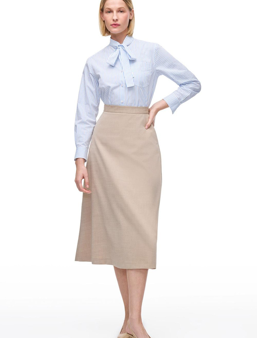 Mavi Beyaz Bowens Rahat Kalıp Uzun Kol Gömlek Mavi Beyaz Bowens Rahat Kalıp Uzun Kol Gömlek