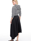Siyah Deylas Regular Fit Yüksek Bel Diz Altı Etek Siyah Deylas Regular Fit Yüksek Bel Diz Altı Etek