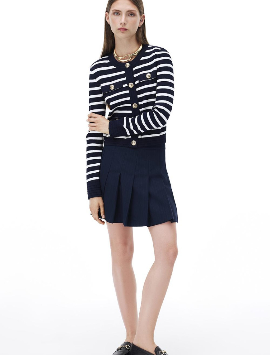 Actors Regular Fit Çizgili Desen Kısa Boy Lacivert Sort Actors Regular Fit Çizgili Desen Kısa Boy Lacivert Sort