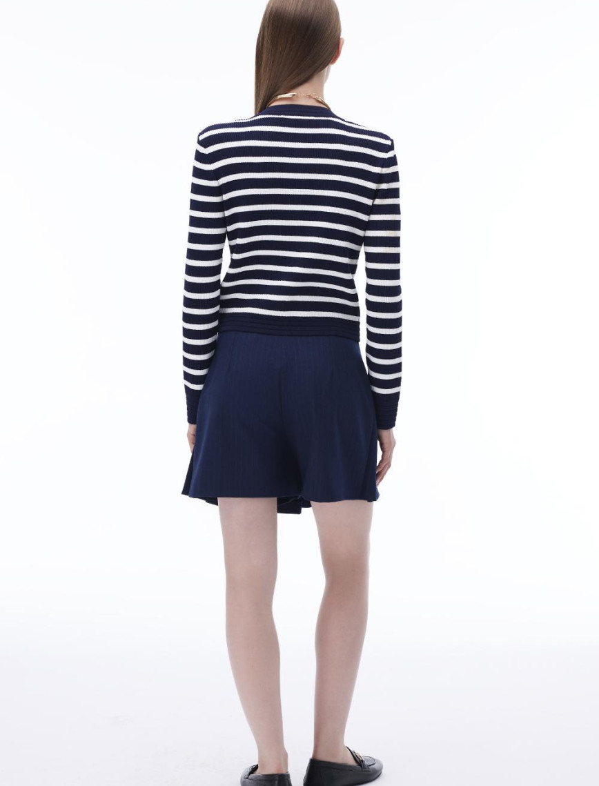 Actors Regular Fit Çizgili Desen Kısa Boy Lacivert Sort Actors Regular Fit Çizgili Desen Kısa Boy Lacivert Sort