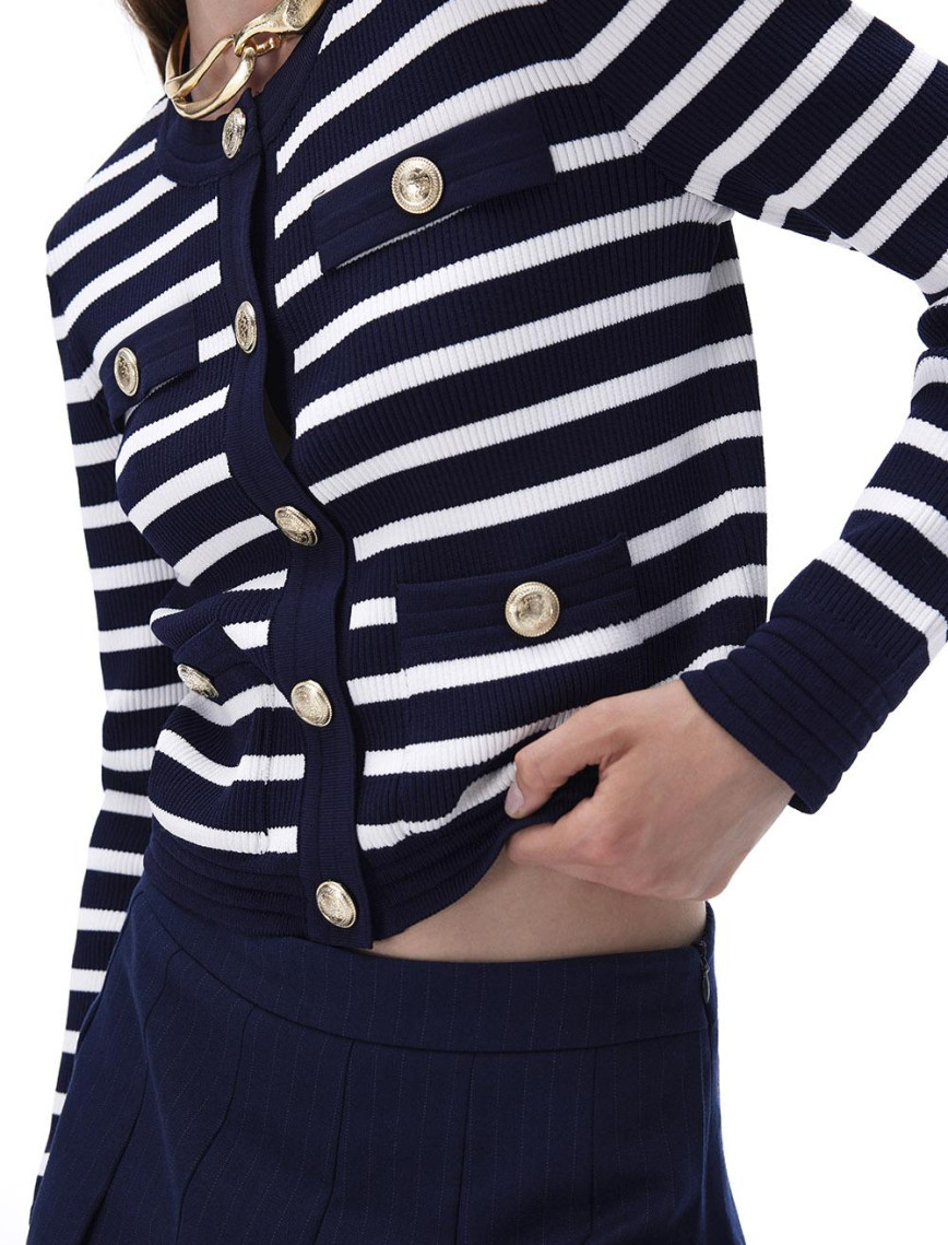 Actors Regular Fit Çizgili Desen Kısa Boy Lacivert Sort Actors Regular Fit Çizgili Desen Kısa Boy Lacivert Sort