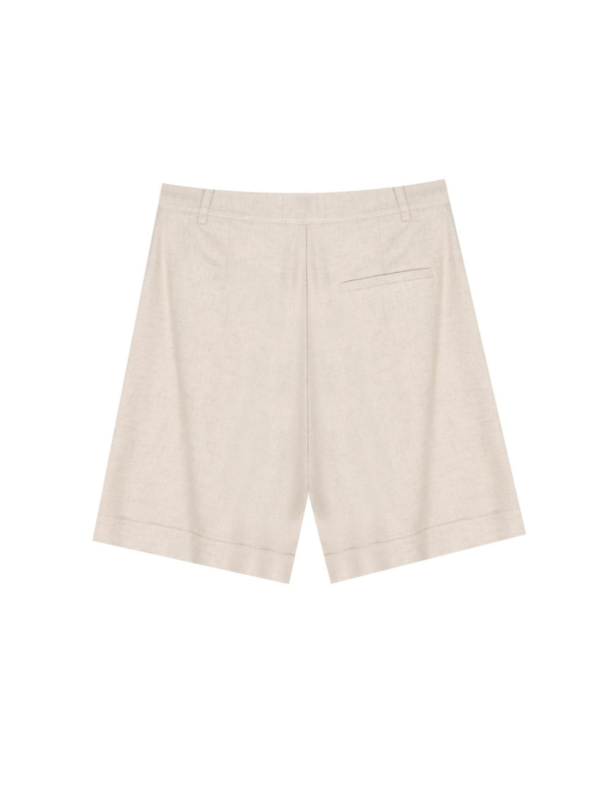 Monostar Regular Fit Boru Paça Bej Renk Kadın Şort Monostar Regular Fit Boru Paça Bej Renk Kadın Şort