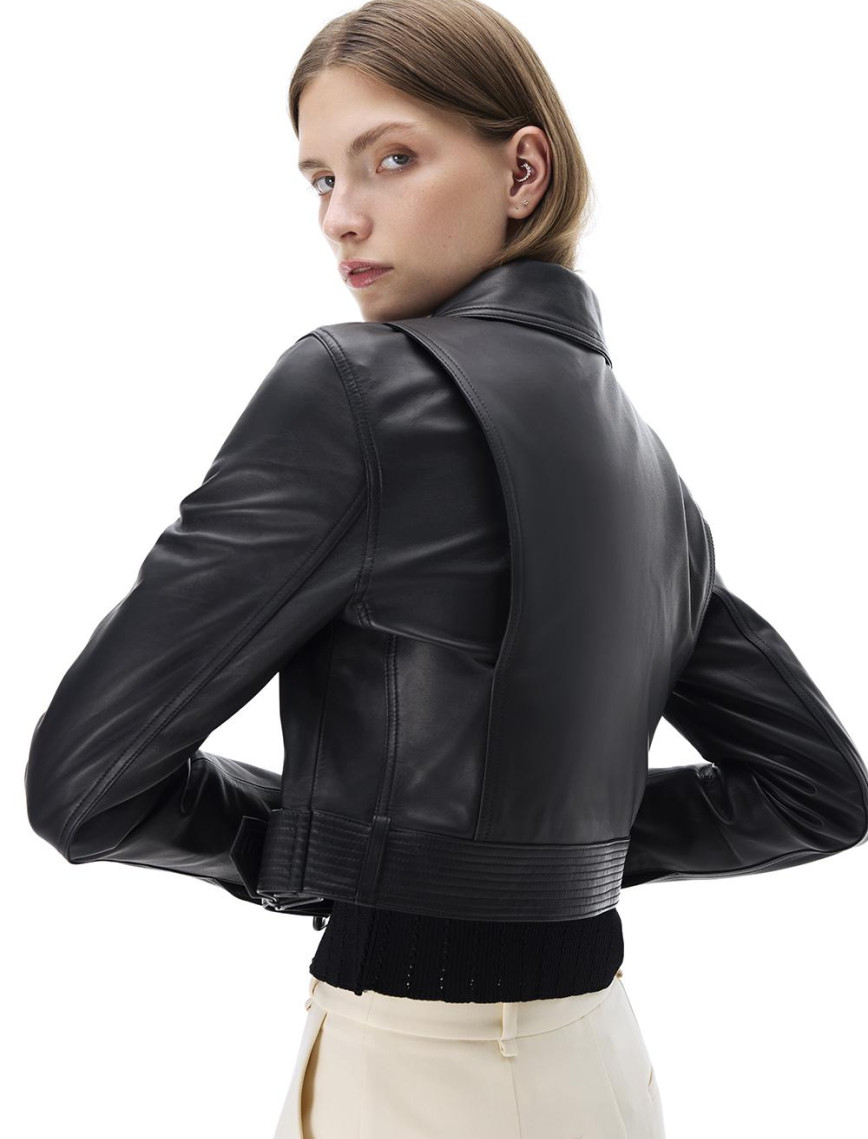 Aurens Slim Fit Kısa Boy Takma Kol Gömlek Yaka Siyah Ceket Aurens Slim Fit Kısa Boy Takma Kol Gömlek Yaka Siyah Ceket