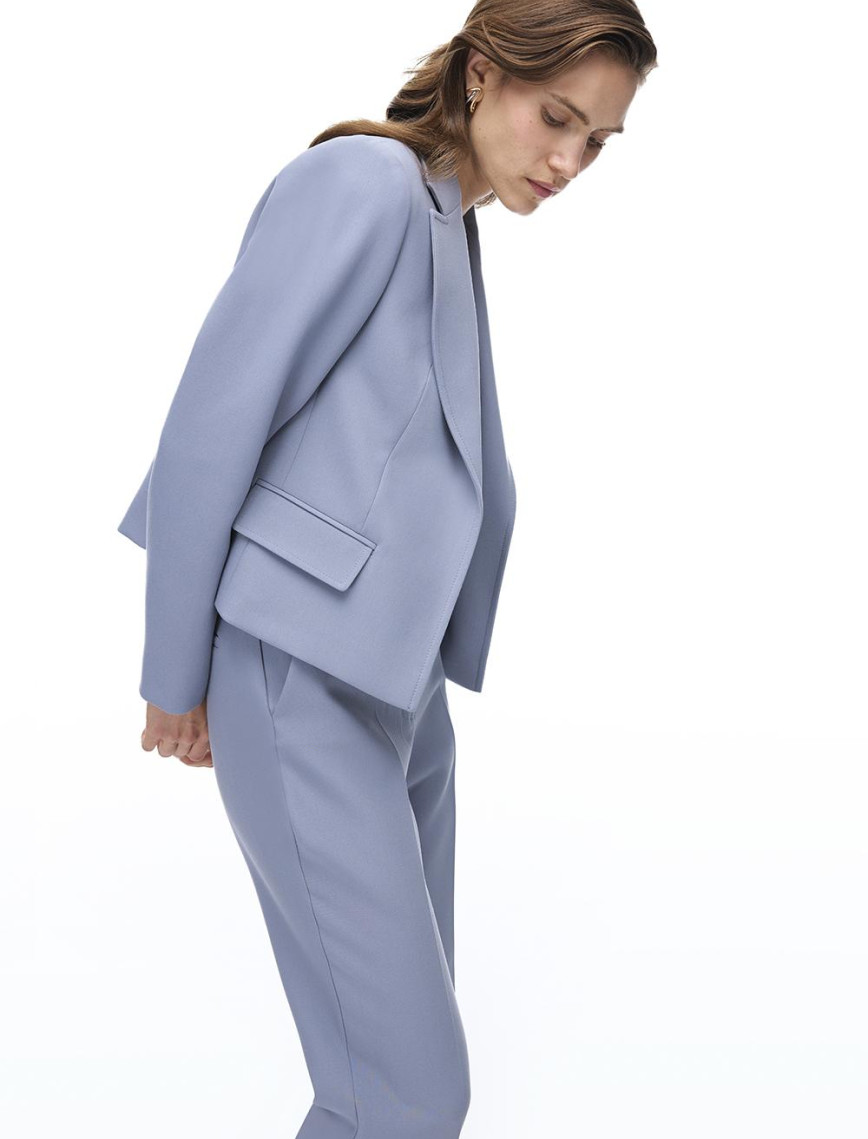 Morningstar Regular Fit Kısa Boy Takma Kol Erkek Yaka Gri Ceket Morningstar Regular Fit Kısa Boy Takma Kol Erkek Yaka Gri Ceket