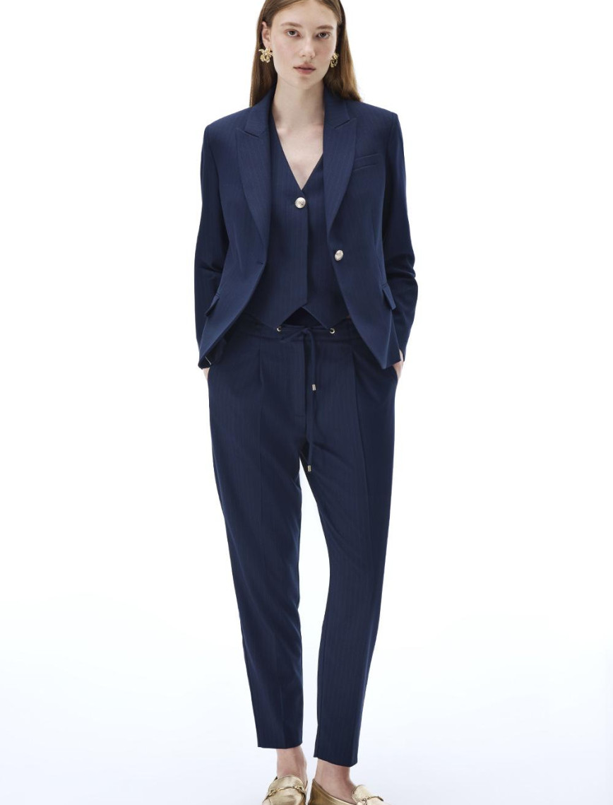 Actors Slim Fit Kısa Boy Takma Kol Ceket Yaka Lacivert Ceket Actors Slim Fit Kısa Boy Takma Kol Ceket Yaka Lacivert Ceket