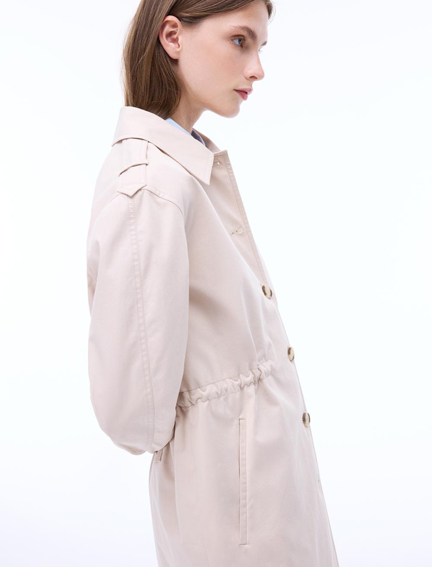 Talisman Regular Fit Takma Kol Bej Renk Trenckot Talisman Regular Fit Takma Kol Bej Renk Trenckot