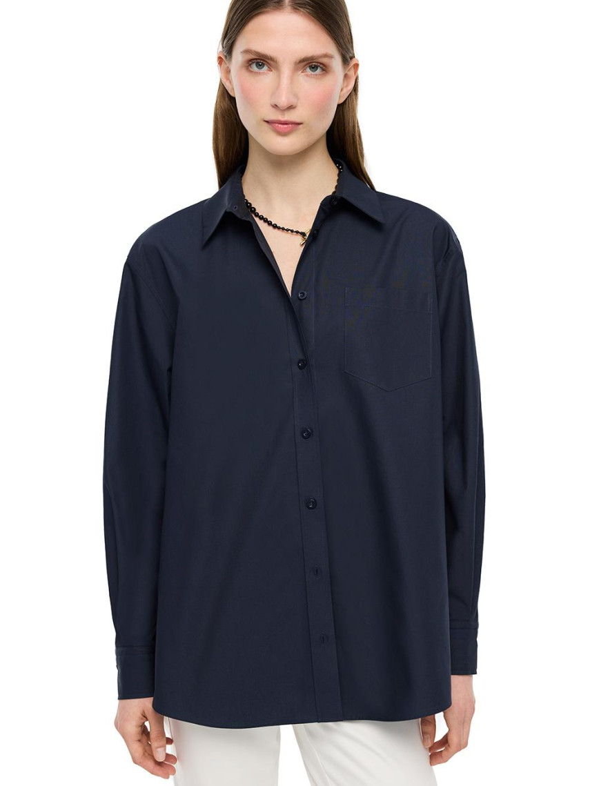 Beyaz Albas Rahat Kalıp Uzun Kol Gömlek Beyaz Albas Rahat Kalıp Uzun Kol Gömlek