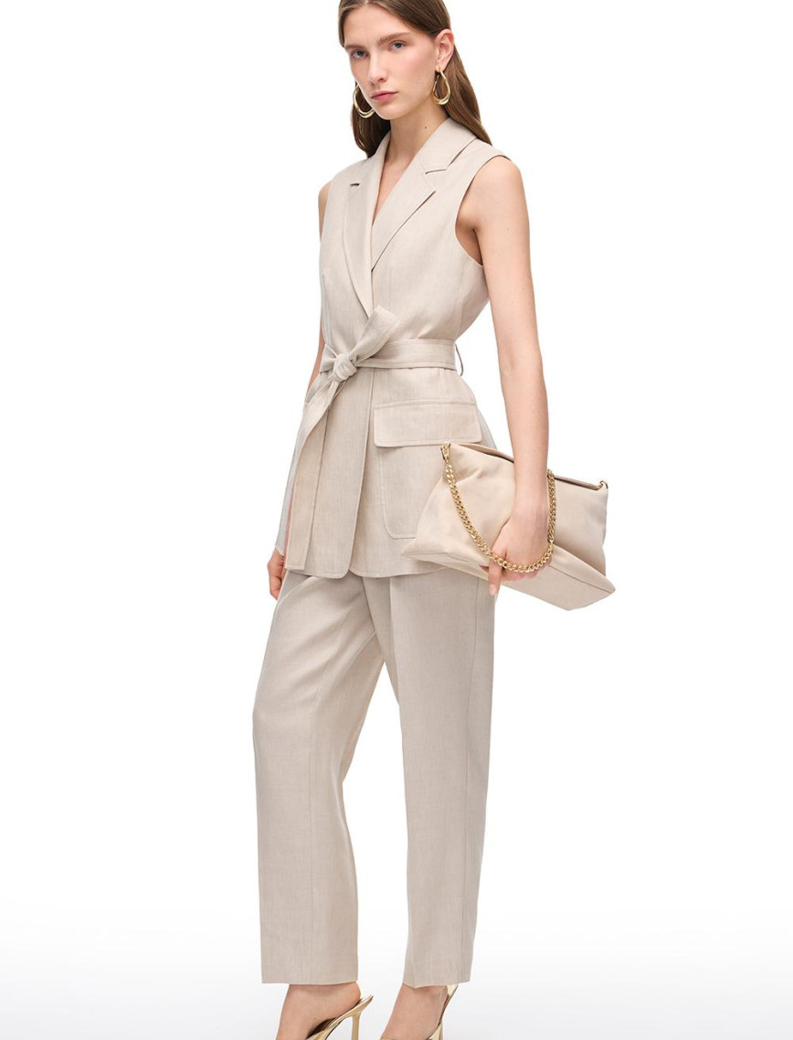 Vizon Beyaz Sitas Rahat Kalıp Kısa Kol Gömlek