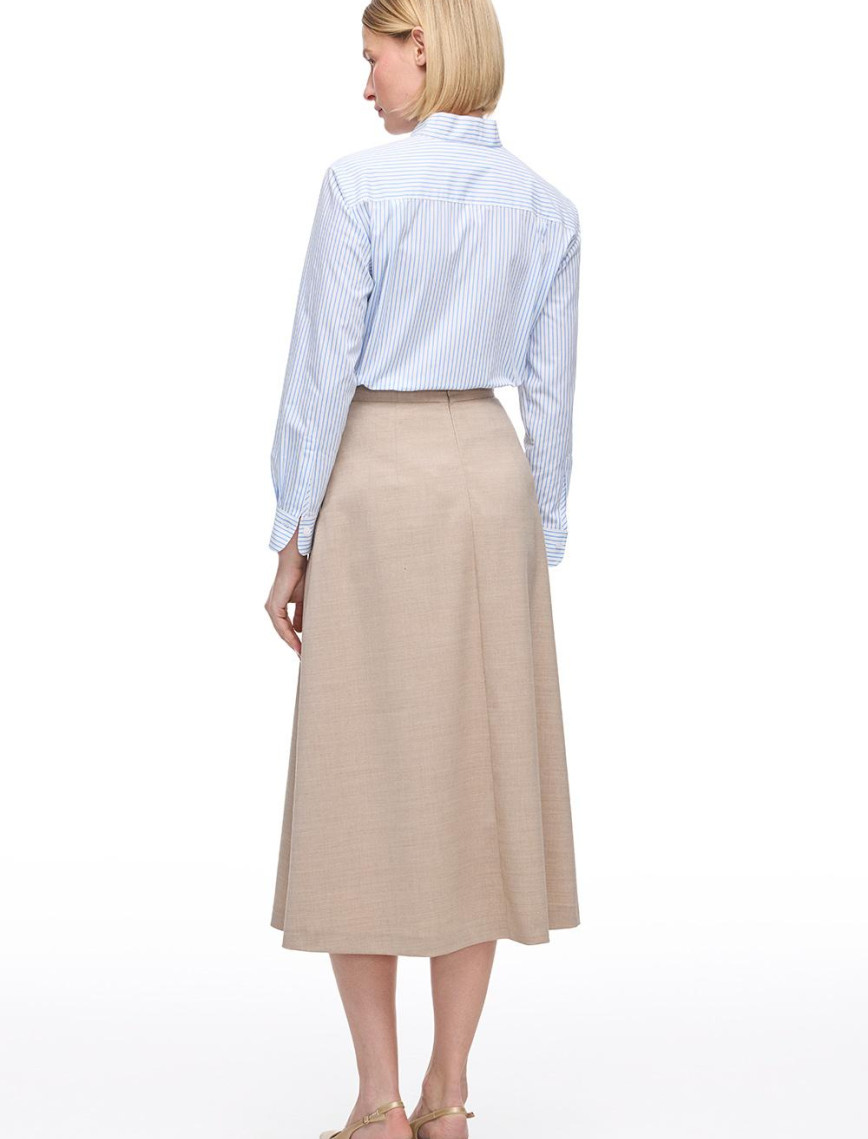 Açık Devetüyü Gemas Regular Fit Yüksek Bel Midi Boy Etek Açık Devetüyü Gemas Regular Fit Yüksek Bel Midi Boy Etek