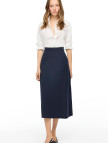 Lacivert Gemas Regular Fit Yüksek Bel Midi Boy Etek Lacivert Gemas Regular Fit Yüksek Bel Midi Boy Etek