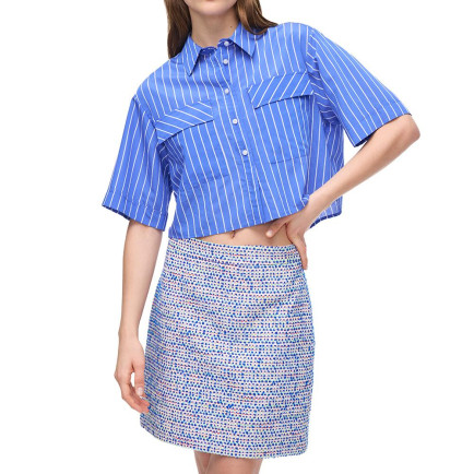 Çok Renkli Brave Regular Fit Yüksek Bel Mini Boy Etek Çok Renkli Brave Regular Fit Yüksek Bel Mini Boy Etek