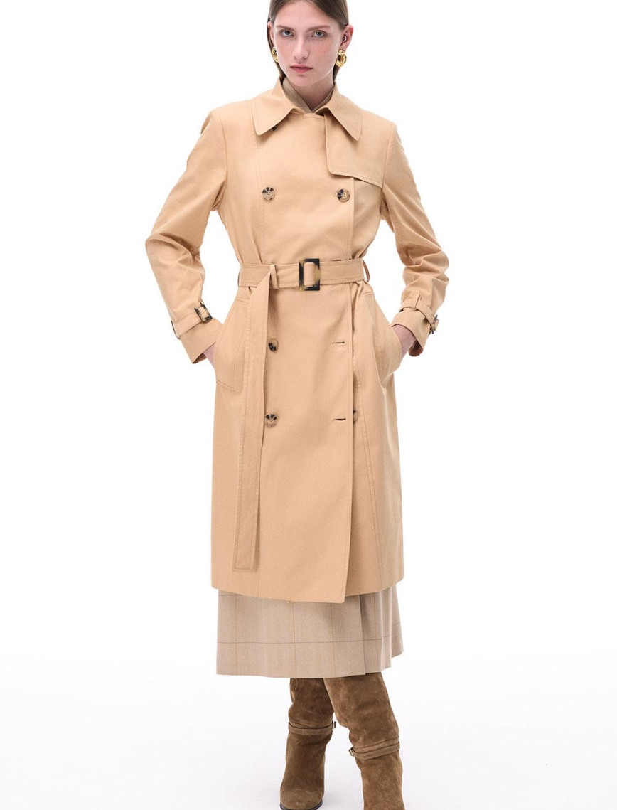 Talisman Regular Fit Diz Altı Takma Kol Devetüyü Renk Trenckot Talisman Regular Fit Diz Altı Takma Kol Devetüyü Renk Trenckot