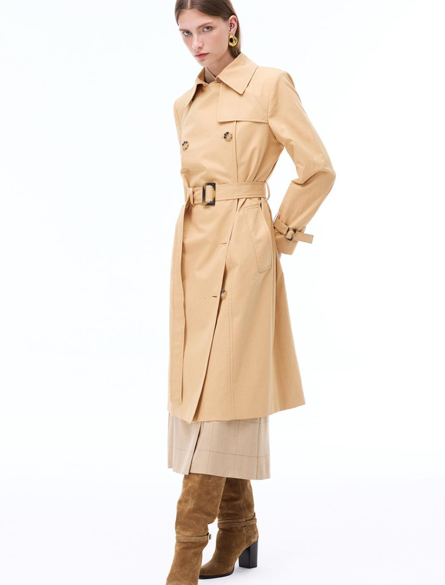 Talisman Regular Fit Diz Altı Takma Kol Devetüyü Renk Trenckot Talisman Regular Fit Diz Altı Takma Kol Devetüyü Renk Trenckot