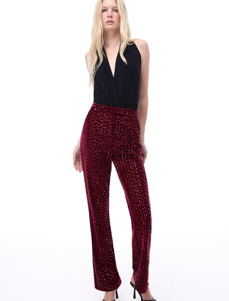 Donicas Slim Fit Uzun Boy Bordo Pantolon Donicas Slim Fit Uzun Boy Bordo Pantolon