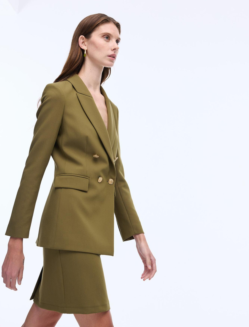 Morningstar Regular Fit Uzun Boy Takma Kol Erkek Yaka Hakı Ceket Morningstar Regular Fit Uzun Boy Takma Kol Erkek Yaka Hakı Ceket