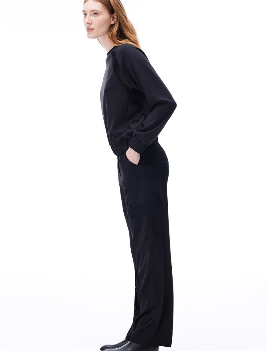 Wonder Regular Fit Uzun Boy Siyah Pantolon Wonder Regular Fit Uzun Boy Siyah Pantolon