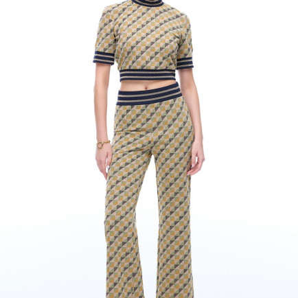 Alcors Slim Fit Geometrik Desen Uzun Boy Yesıl Pantolon Alcors Slim Fit Geometrik Desen Uzun Boy Yesıl Pantolon