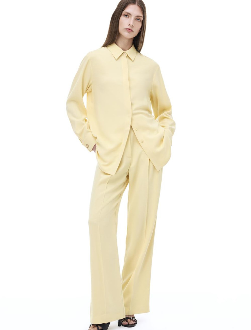 Seras Rahat Kalıp Uzun Boy Geniş Paça Bej Renk Kadın Pantolon Seras Rahat Kalıp Uzun Boy Geniş Paça Bej Renk Kadın Pantolon