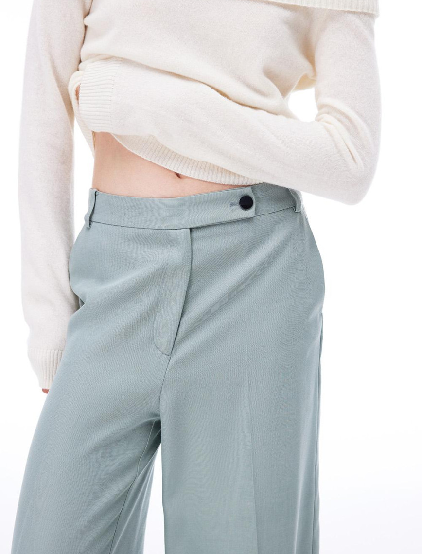 Nossa Regular Fit Mint Renk Kadın Pantolon Nossa Regular Fit Mint Renk Kadın Pantolon