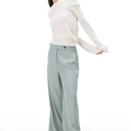 Nossa Regular Fit Mint Renk Kadın Pantolon Nossa Regular Fit Mint Renk Kadın Pantolon