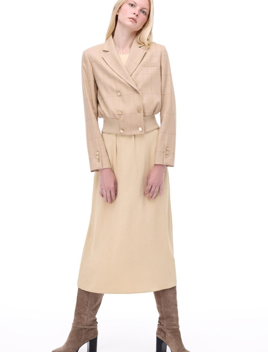 Untimely Regular Fit Balıksırtı Desenli Takma Kol Devetüyü Renk Kadın Ceket Untimely Regular Fit Balıksırtı Desenli Takma Kol Devetüyü Renk Kadın Ceket