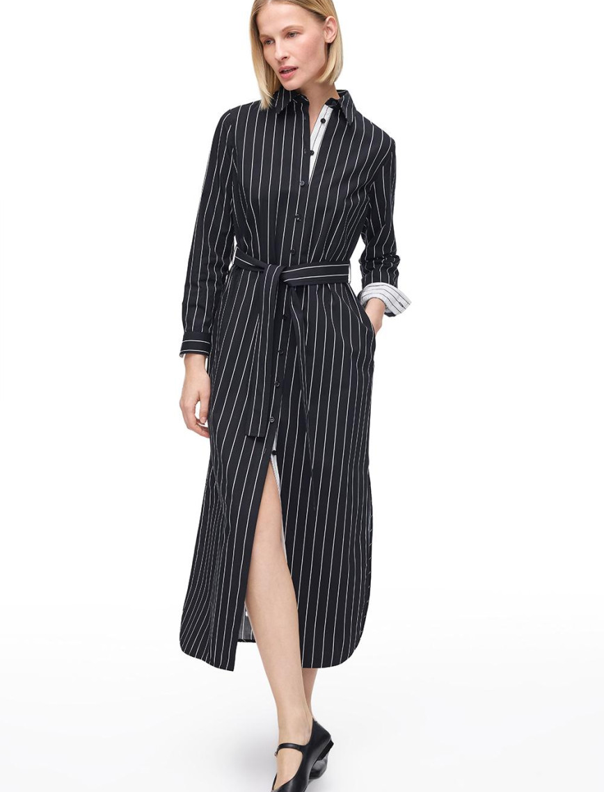 Siyah Toris Rahat Kalıp Diz Boy Elbise Siyah Toris Rahat Kalıp Diz Boy Elbise