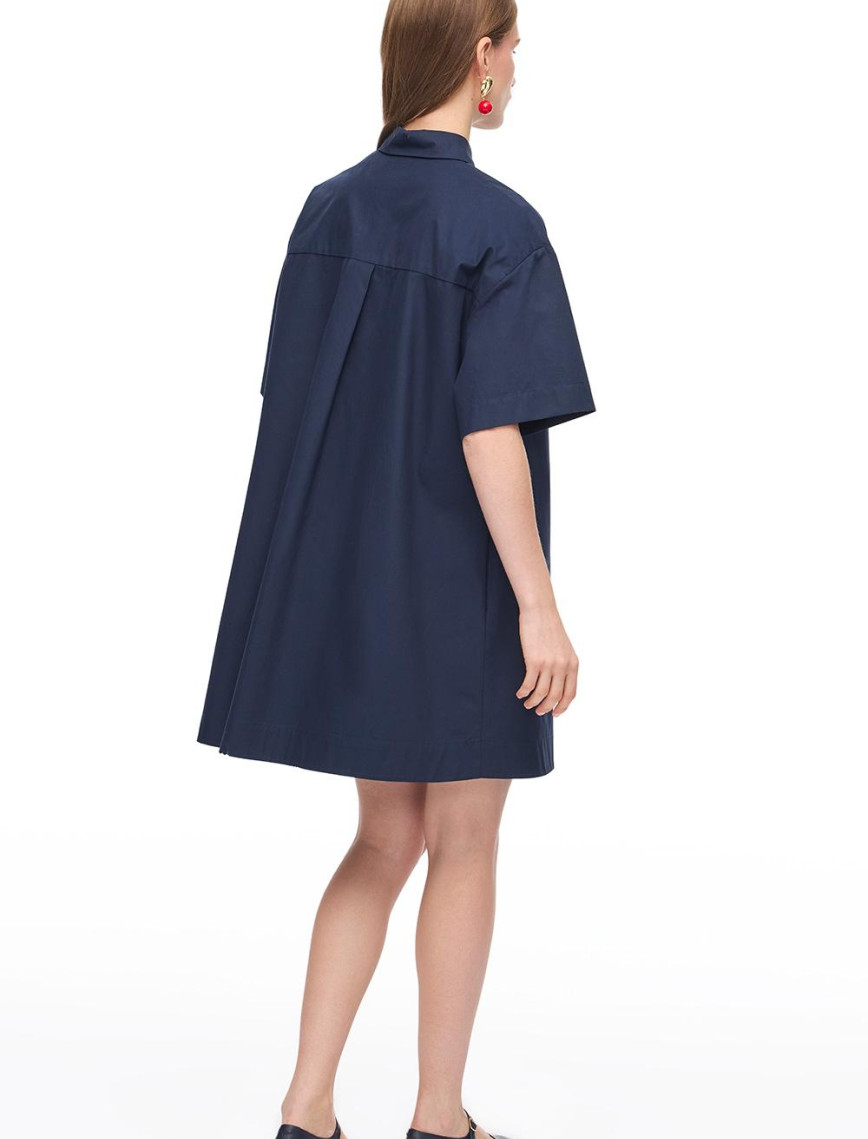 Lacivert Albas Rahat Kalıp Mini Boy Elbise Lacivert Albas Rahat Kalıp Mini Boy Elbise