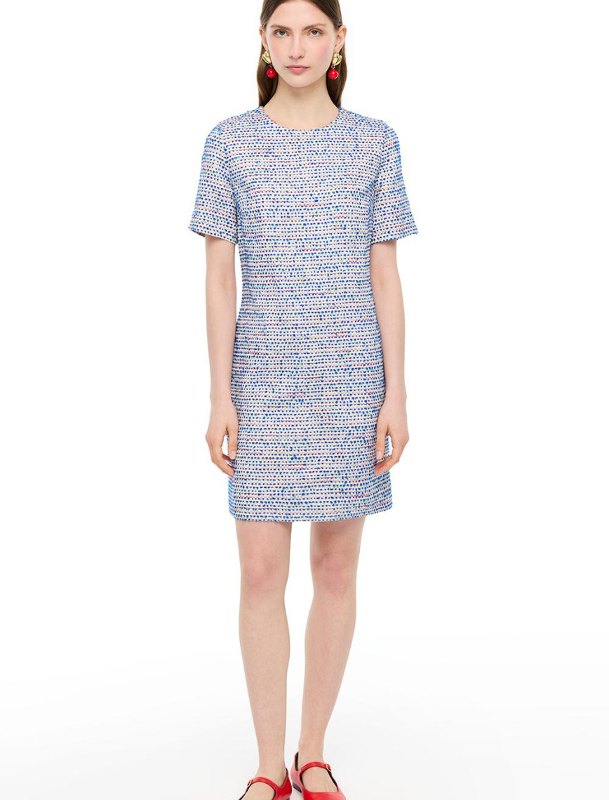 Çok Renkli Brave Rahat Kalıp Kısa Boy Elbise Çok Renkli Brave Rahat Kalıp Kısa Boy Elbise