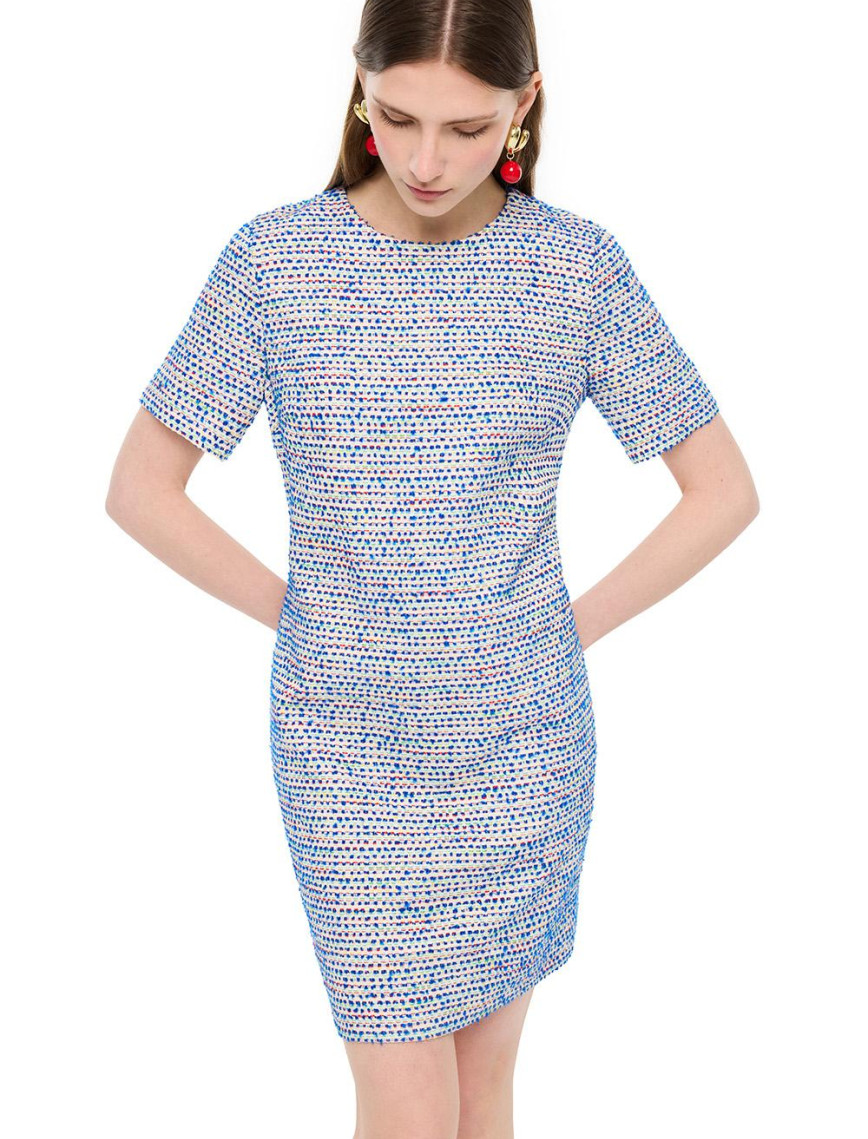 Çok Renkli Brave Rahat Kalıp Kısa Boy Elbise Çok Renkli Brave Rahat Kalıp Kısa Boy Elbise