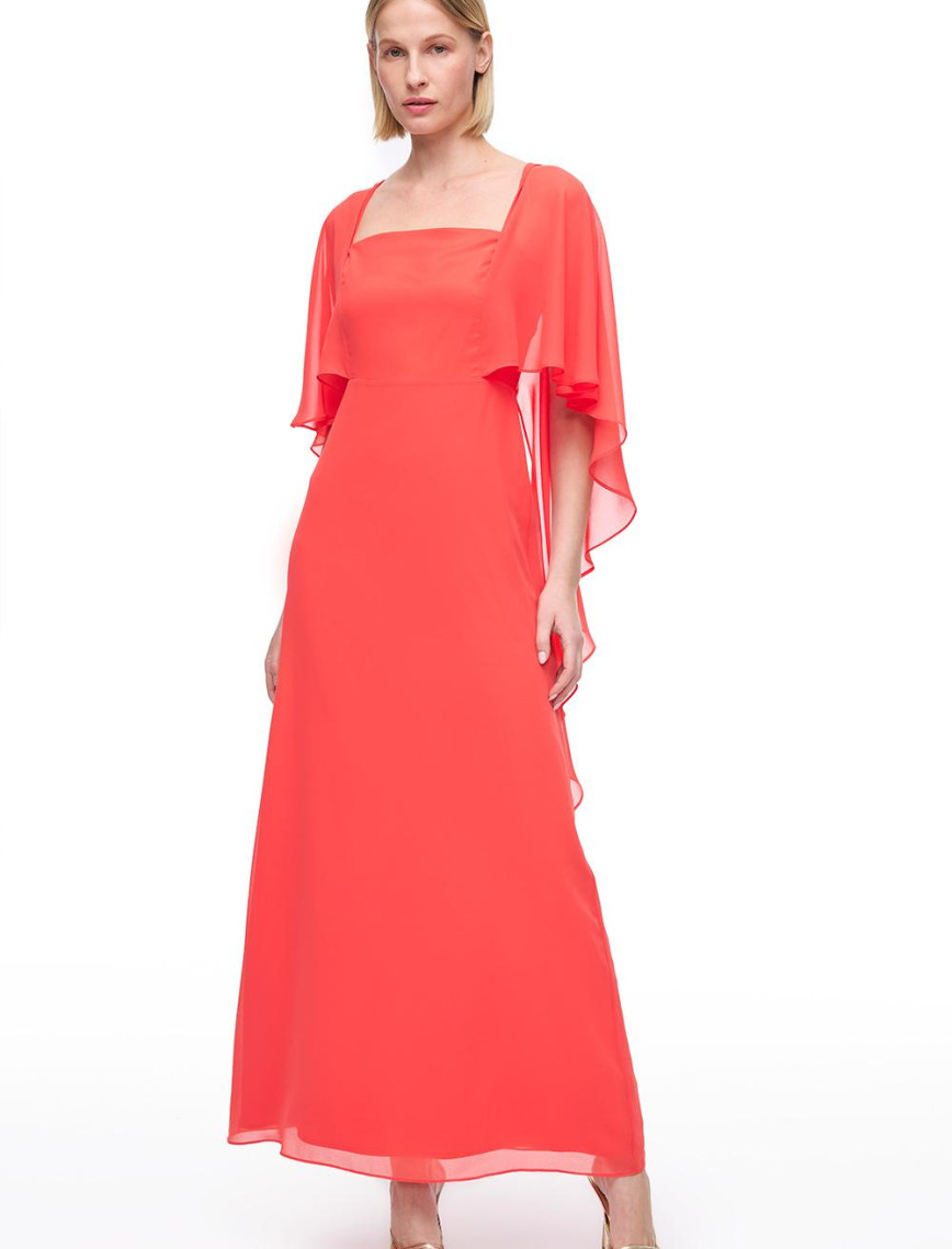 Nar Çiçeği Piyamor Rahat Kalıp Uzun Boy Elbise Nar Çiçeği Piyamor Rahat Kalıp Uzun Boy Elbise