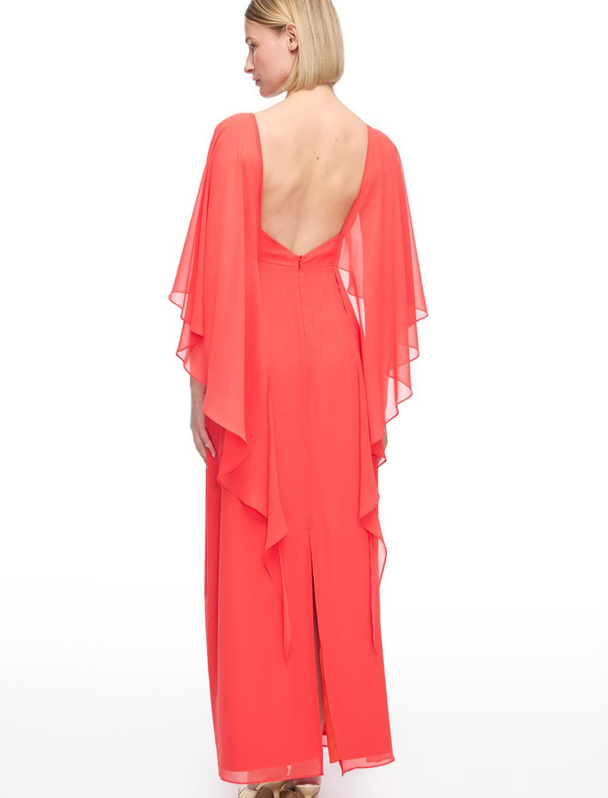 Nar Çiçeği Piyamor Rahat Kalıp Uzun Boy Elbise Nar Çiçeği Piyamor Rahat Kalıp Uzun Boy Elbise