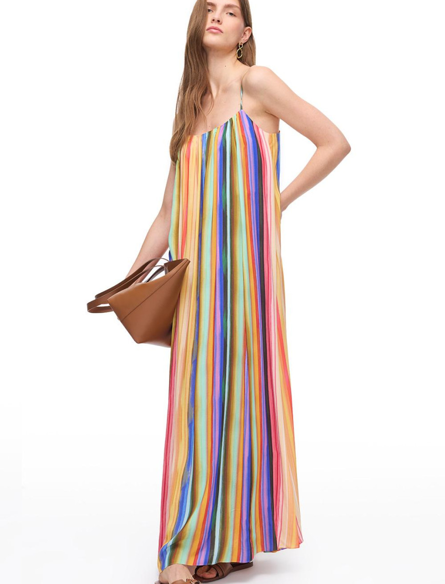 Çok Renkli Lyon Regular Fit Uzun Boy Elbise Çok Renkli Lyon Regular Fit Uzun Boy Elbise