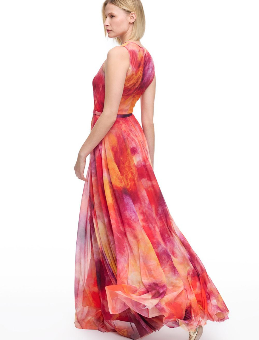 Çok Renkli Mepra Regular Fit Uzun Boy Elbise Çok Renkli Mepra Regular Fit Uzun Boy Elbise