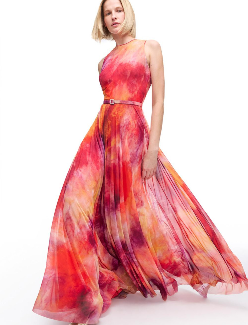 Çok Renkli Mepra Regular Fit Uzun Boy Elbise Çok Renkli Mepra Regular Fit Uzun Boy Elbise