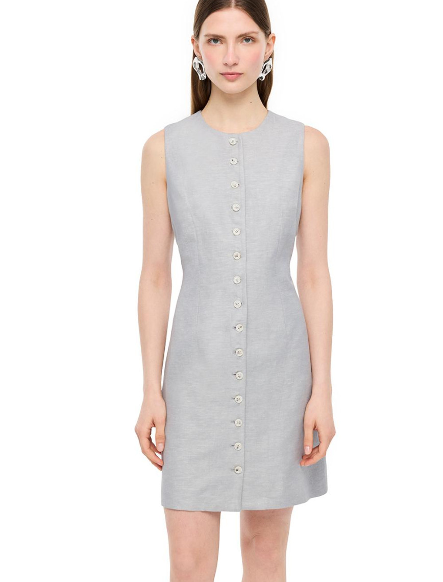 Koyu Gri Tours Slim Fit Mini Boy Elbise Koyu Gri Tours Slim Fit Mini Boy Elbise