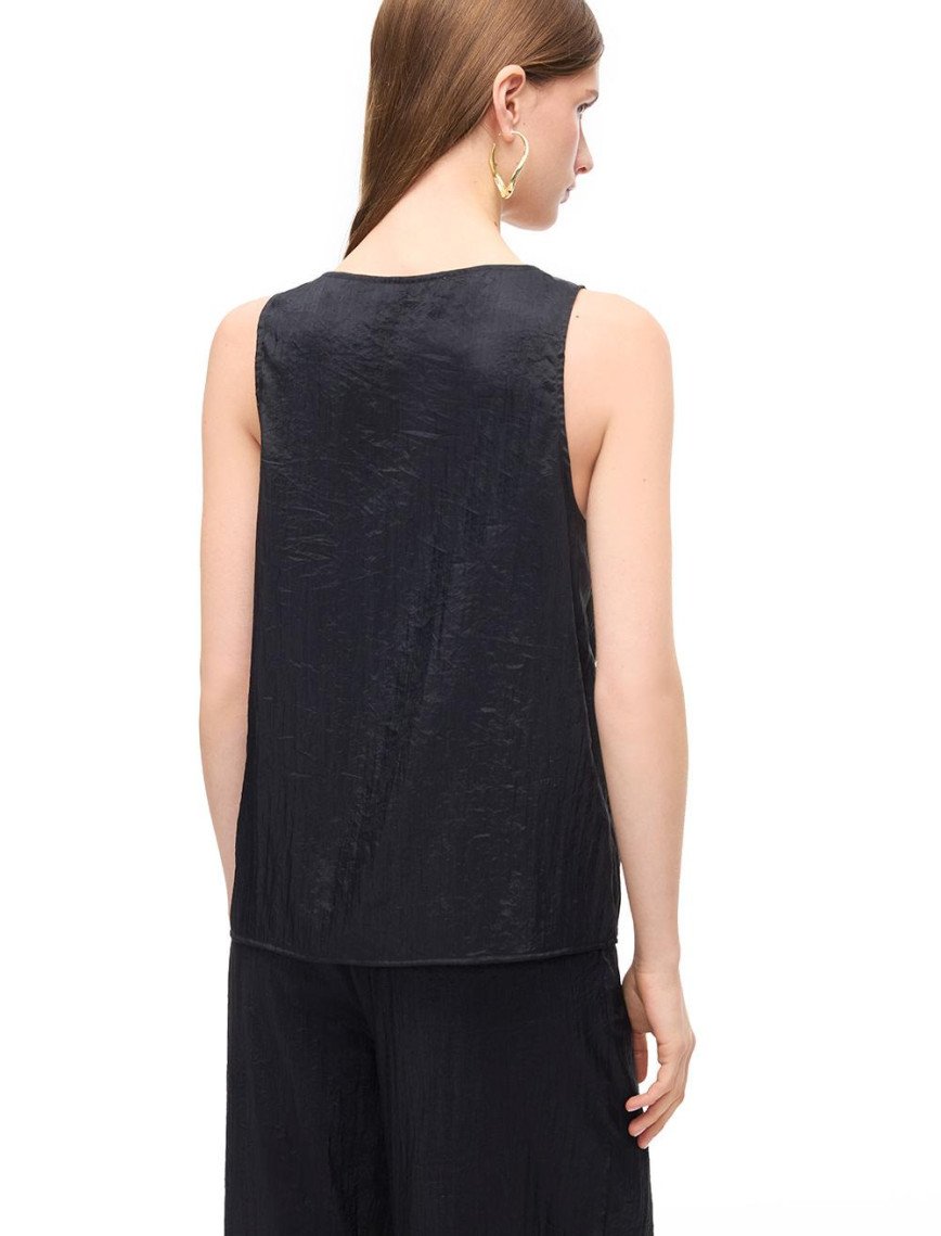 U-Yaka Askılı Düz Bluz U-Yaka Askılı Düz Bluz