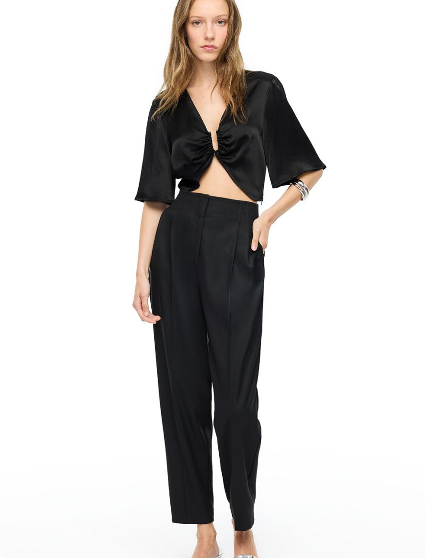 Taş Gemas Regular Fit Yüksek Bel Pantolon Taş Gemas Regular Fit Yüksek Bel Pantolon