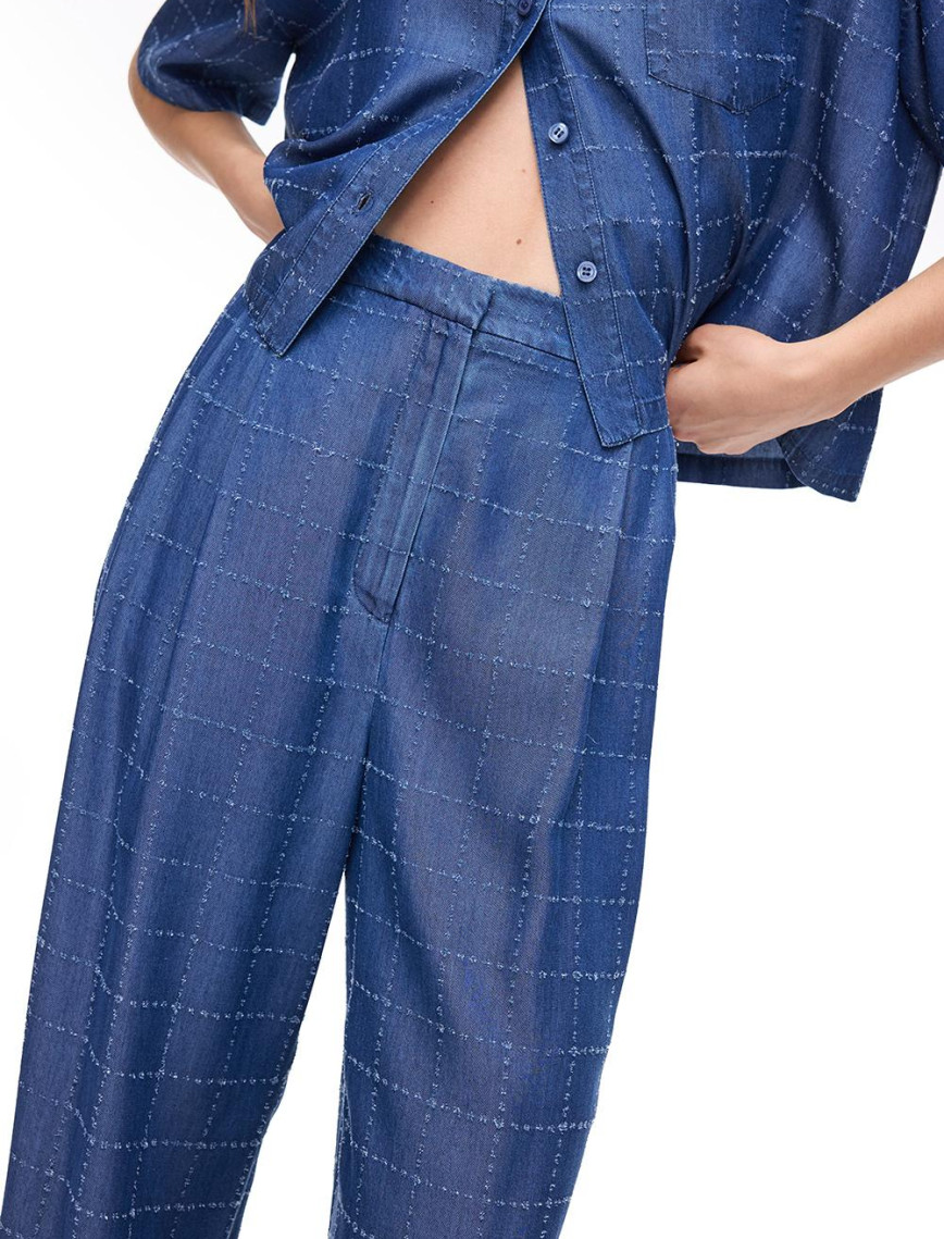 İndigo Lias Regular Fit Yüksek Bel Pantolon İndigo Lias Regular Fit Yüksek Bel Pantolon