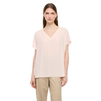 Pudra Ametist Rahat Kalıp V-Yaka Bluz