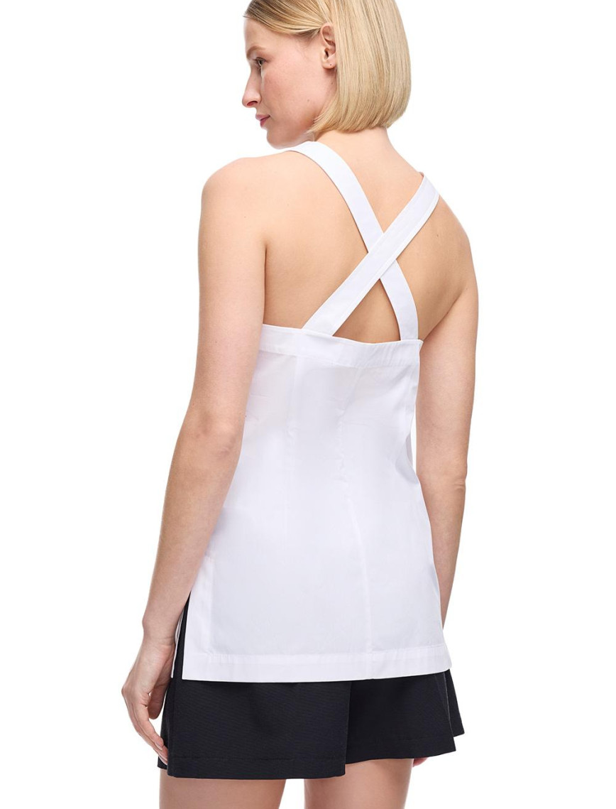 Beyaz Albas Regular Fit V-Yaka Bluz Beyaz Albas Regular Fit V-Yaka Bluz