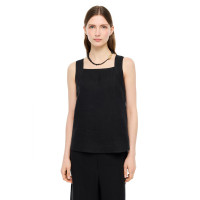 Siyah Holas Rahat Kalıp Kare Yaka Bluz Siyah Holas Rahat Kalıp Kare Yaka Bluz